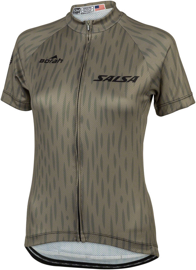 Salsa Women's Hinterland Jersey - Small Olive Green