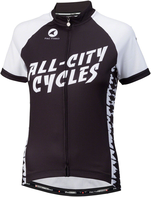 All-City Wangaaa! Jersey - Black/White Short Sleeve Women's X-Small