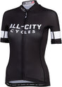 All-City Classic 4.0 Women's Jersey - Black White Small