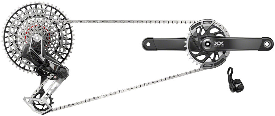 SRAM XX T-Type Eagle Transmission Groupset - 165mm Crank 32t Chainring AXS POD Controller 10-52t Cassette Rear Derailleur Chain