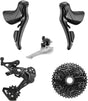 microSHIFT Sword BLK 2x9-Speed Groupset - Includes Brake/Shifters Front Derailler Braze-On Rear Derailleur Long Cage 11-38t Cassette
