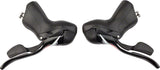 microSHIFT R10 Drop Bar Shift Lever Set - 2 x 10-Speed Shimano Compatible BLK