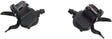 microSHIFT MarvoLT Trigger Shifter Set 9-Speed Double/Triple Steel Lever Optical Gear Indicator Shimano Compatible