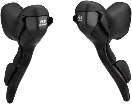 microSHIFT R8 Drop Bar Shift Lever Set 2 x 8-Speed Shimano Compatible