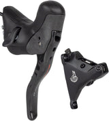 Campagnolo Super Record Ergopower EPS Hydraulic Brake/Shift Lever Disc Caliper - Left/Front 12-Speed 160mm Flat Mount Caliper BLK