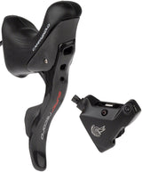 Campagnolo Super Record Ergopower Hydraulic Brake/Shift Lever Disc Caliper - Right/Rear 12-Speed 140mm Flat Mount Caliper BLK