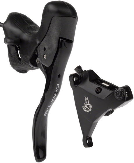 Campagnolo Chorus Ergopower Hydraulic Brake/Shift Lever Disc Caliper - Left/Front 12-Speed 160mm Flat Mount Caliper BLK