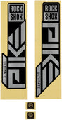 RockShox Fork Decal Kit - Pike Ultimate 27.5"/29" Matte Silver Foil For High Gloss BLK 2023+