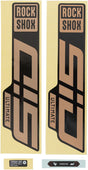 Rockshox Fork Decal Kit - SID Ultimate 27.5"/29" Matte Copper Foil/High Gloss BLK