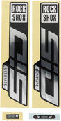 Rockshox Fork Decal Kit - SID Ultimate 27.5"/29" Gloss Rainbow Foil/High Gloss BLK