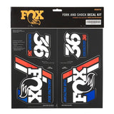 FOX Heritage Decal Kit for Forks and Shocks Red/White/Blue