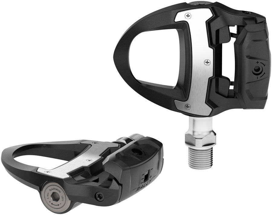 Garmin Rally RS110 Power Meter Pedals - Single Sided Clipless Composite 9/16" BLK Pair Single-Sensing Shimano SPD-SL