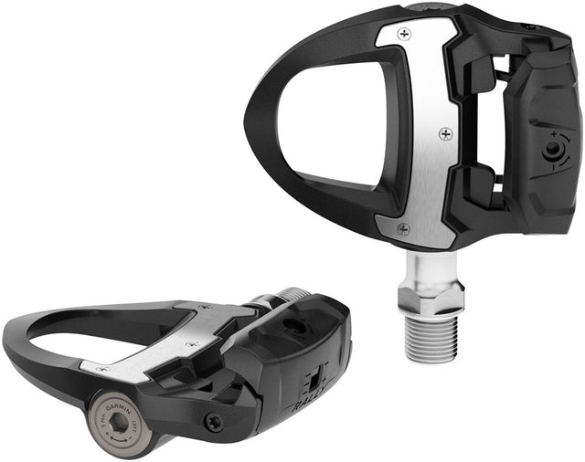 Garmin Rally RS110 Power Meter Pedals - Single Sided Clipless Composite 9/16" BLK Pair Single-Sensing Shimano SPD-SL