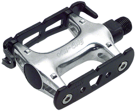 All-City Standard Track Pedals -9/16" Black/Silver