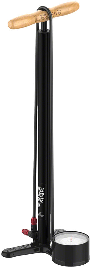 Lezyne Steel HV Floor Drive Pump - Flat Black