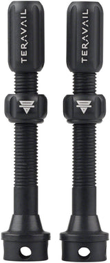 Teravail Alloy Tubeless Valves - Pair 48mm  Matte Black