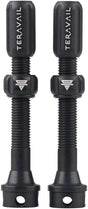 Teravail Alloy Tubeless Valves - Pair 48mm  Matte Black