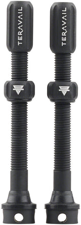 Teravail Alloy Tubeless Valves - Pair 60mm Matte Black
