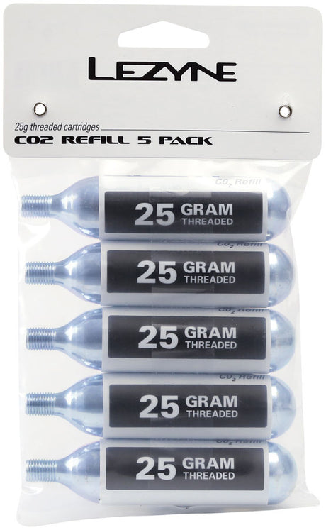 Lezyne 25g CO2 Cartridge Pack of 5