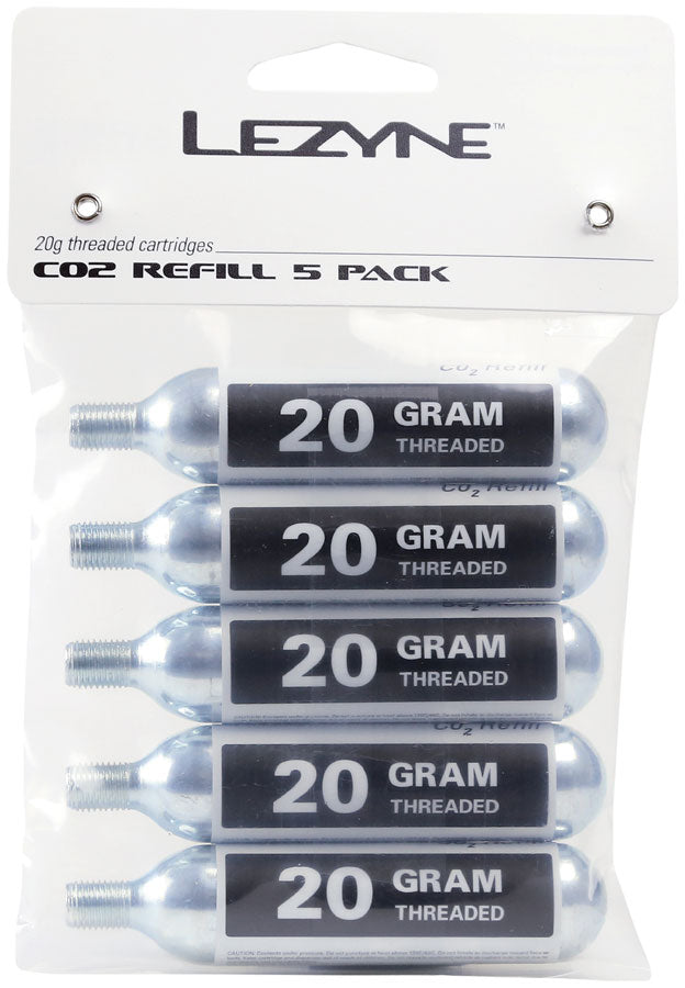 Lezyne 20g CO2 Cartridge Pack of 5