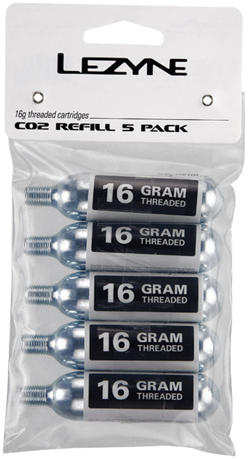 Lezyne 16g CO2 Cartridge Pack of 5