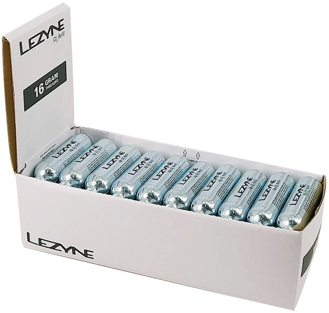 Lezyne 16g CO2 Cartridge Display Box of 30