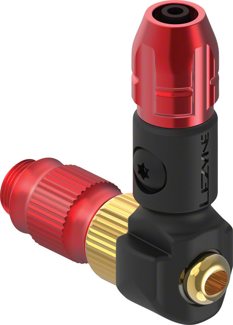 Lezyne ABS-1 Pro HP Pump Chuck Head: Red