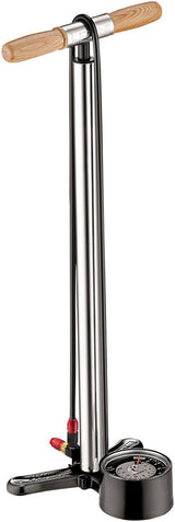 Lezyne Alloy Floor Drive Pump Standard Length: ABS-1 Chuck Silver