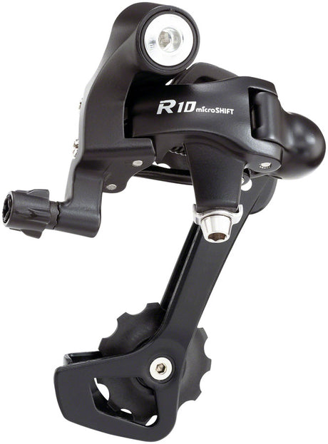 microSHIFT R10 Rear Derailleur - 10 Speed Long Cage Shimano Compatible Black