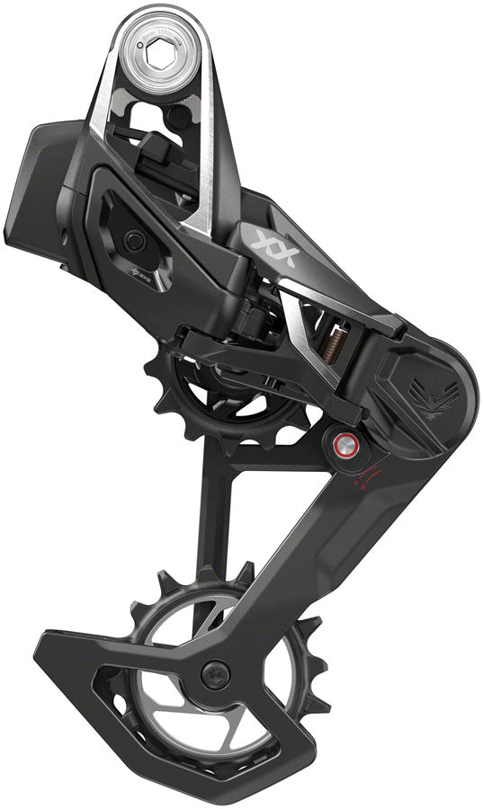 SRAM XX SL Eagle T-Type AXS Rear Derailleur - 12-Speed 52t Max Battery Not Included UDH Hangerless Carbon Cage BLK/Silver