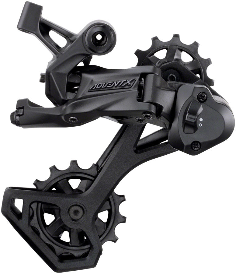 microSHIFT ADVENT X Rear Derailleur - 10-Speed Medium Cage Black With Clutch