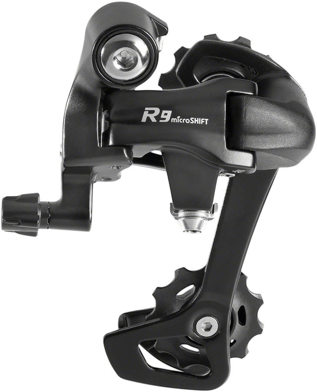 microSHIFT R9 Rear Derailleur - For use 9-Speed Shimano Compatible Road Systems Long Cage BLK