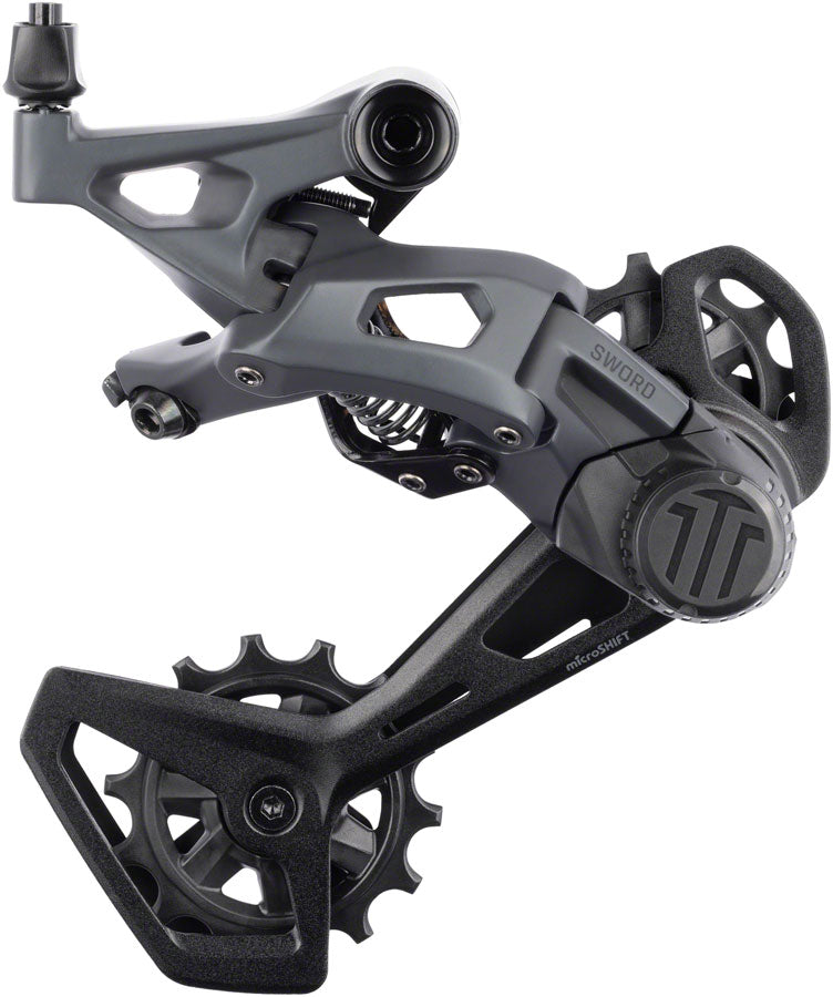 microSHIFT Sword Rear Derailleur - 10-Speed Long Cage Compatible Sword 2x Gray