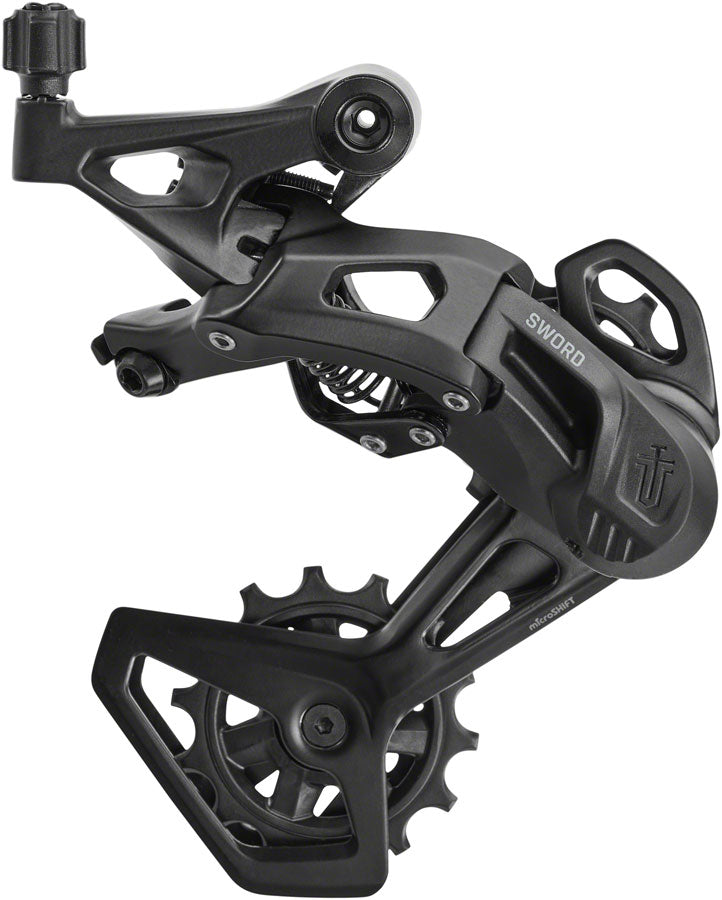 microSHIFT Sword BLK Rear Derailleur - 9-Speed Medium Cage Gray Compatible Sword BLK 1x BLK