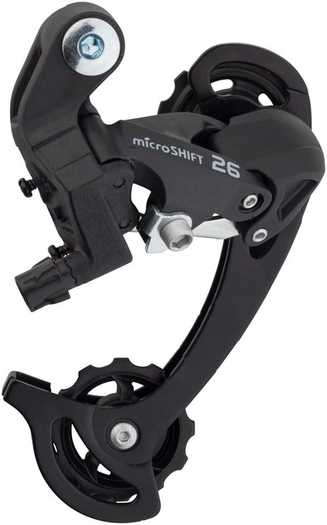 microSHIFT M26 Rear Derailleur - 78 Speed Long Cage Black