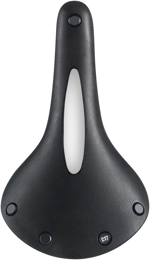 Brooks C17 Carved All Weather Saddle - Steel Black Men's