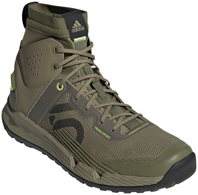 Five Ten Trailcross Mid Pro Flat Shoes - Men's Orbit Green/Core BLK/Pulse Lime 7