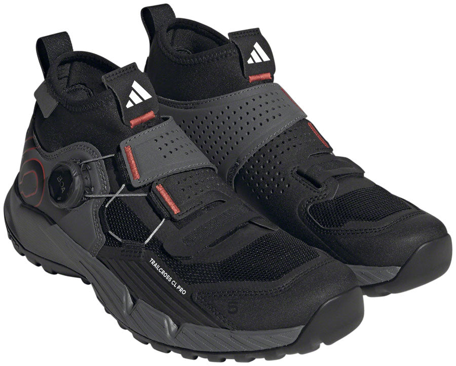 Five Ten Trailcross Pro Mountain Clipless Shoes - Women's Gray Five/Core BLK/Red 6