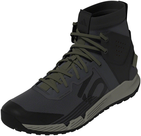 Five Ten Trailcross Mid Pro Flat Shoes - Men's Gray Six/Core BLK/Olive Strata 5
