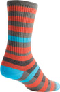SockGuy Crew Metro Socks - 6" Orange/Gray Small/Medium