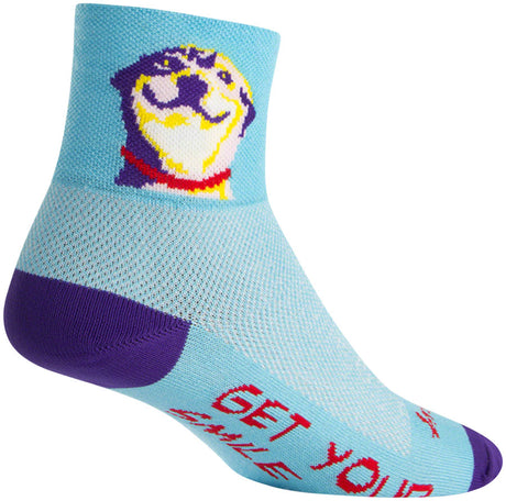 SockGuy Classic Grin Socks - 3" Blue Large/X-Large
