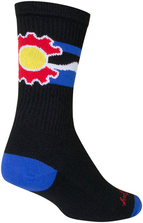 SockGuy Crew Cogorado Socks - 6" Black Small/Medium