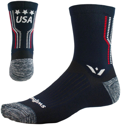 Swiftwick Vision Five Tribute Socks - 5" USA Proud Small