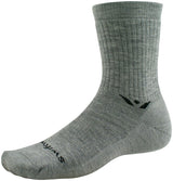 Swiftwick Pursuit Hike Light Cushion Wool Socks - 6" Light Weight Heather Small