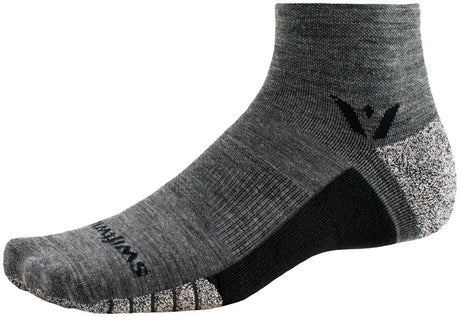Swiftwick Flite XT Trail Quarter Crew Socks - 2" Heather Large