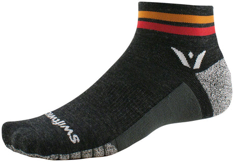Swiftwick Flite XT Trail Two Socks - 2" Red Stripe Small