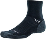 Swiftwick Pursuit Four Wool Socks - 4" Black Small