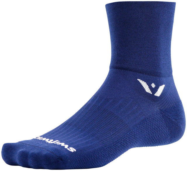 Swiftwick Aspire Four Socks - 4" Navy Small
