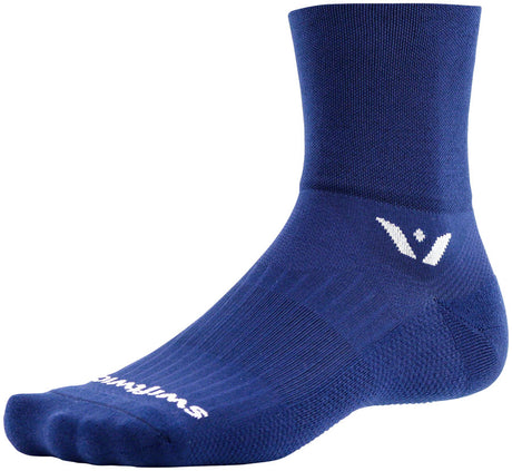 Swiftwick Aspire Four Socks - 4" Navy Medium