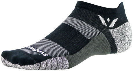 Swiftwick Flite XT No Show Socks - No Show Black Medium
